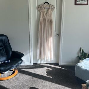 Little Mistress tulle maternity special occasion/pic gown size 6